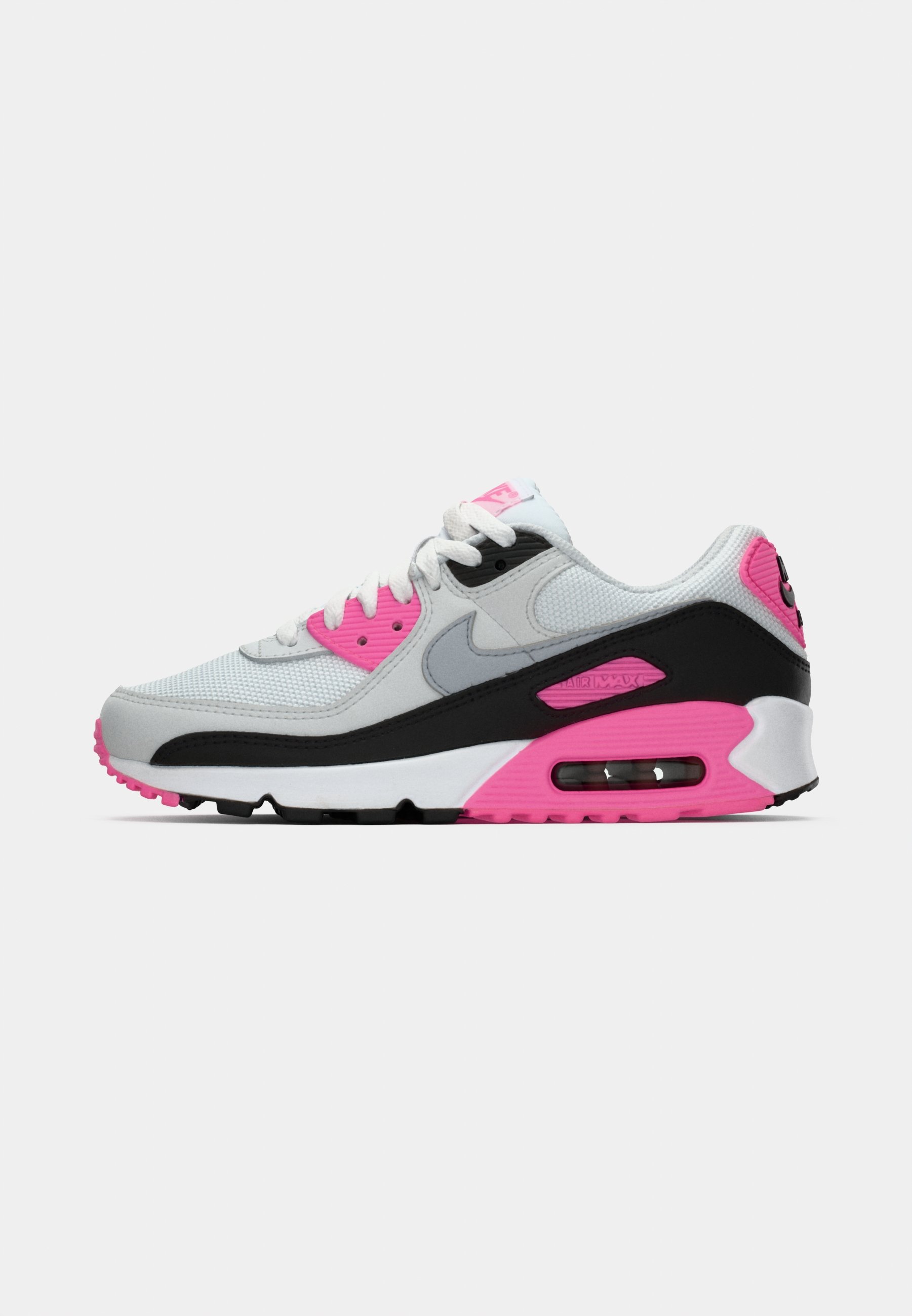 Nike Sportswear AIR MAX 90 - Trainers - white/wolf grey/pink