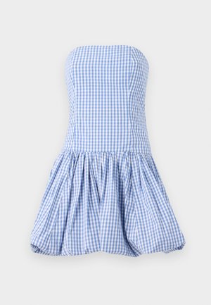 Abercrombie & Fitch, Bubble Hem Mini Dress - Koktélruha / Partiruha - blue