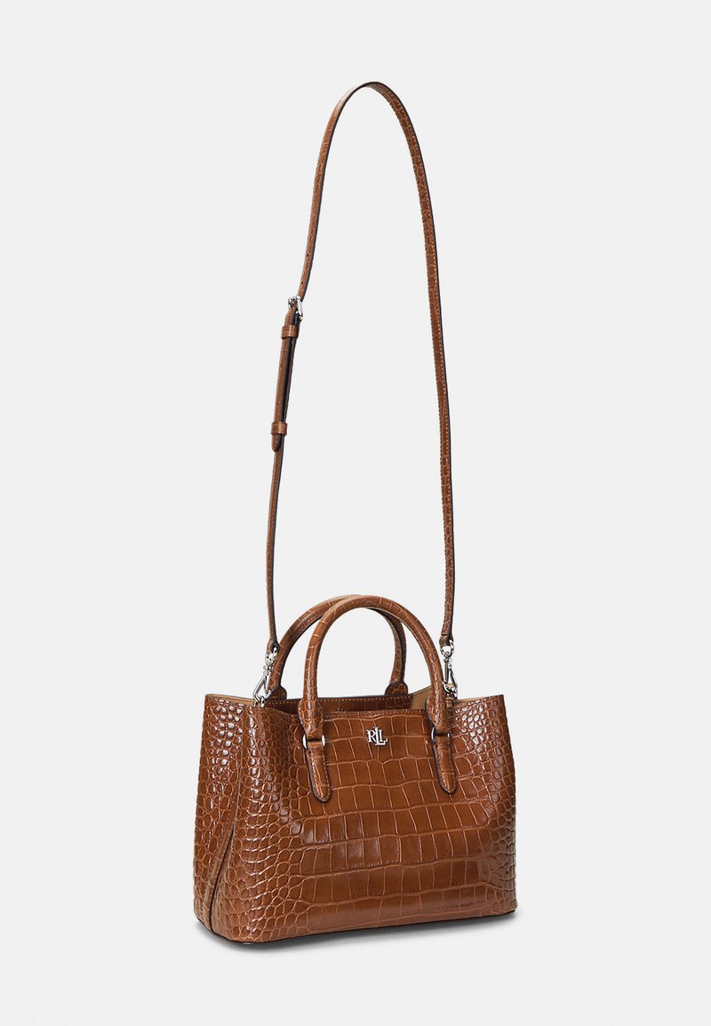 Lauren Ralph Lauren EMBOSSED LEATHER SMALL MARCY SATCHEL