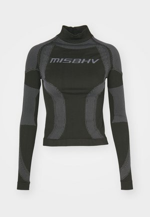 LONG SLEEVE - Long sleeved top - muted black