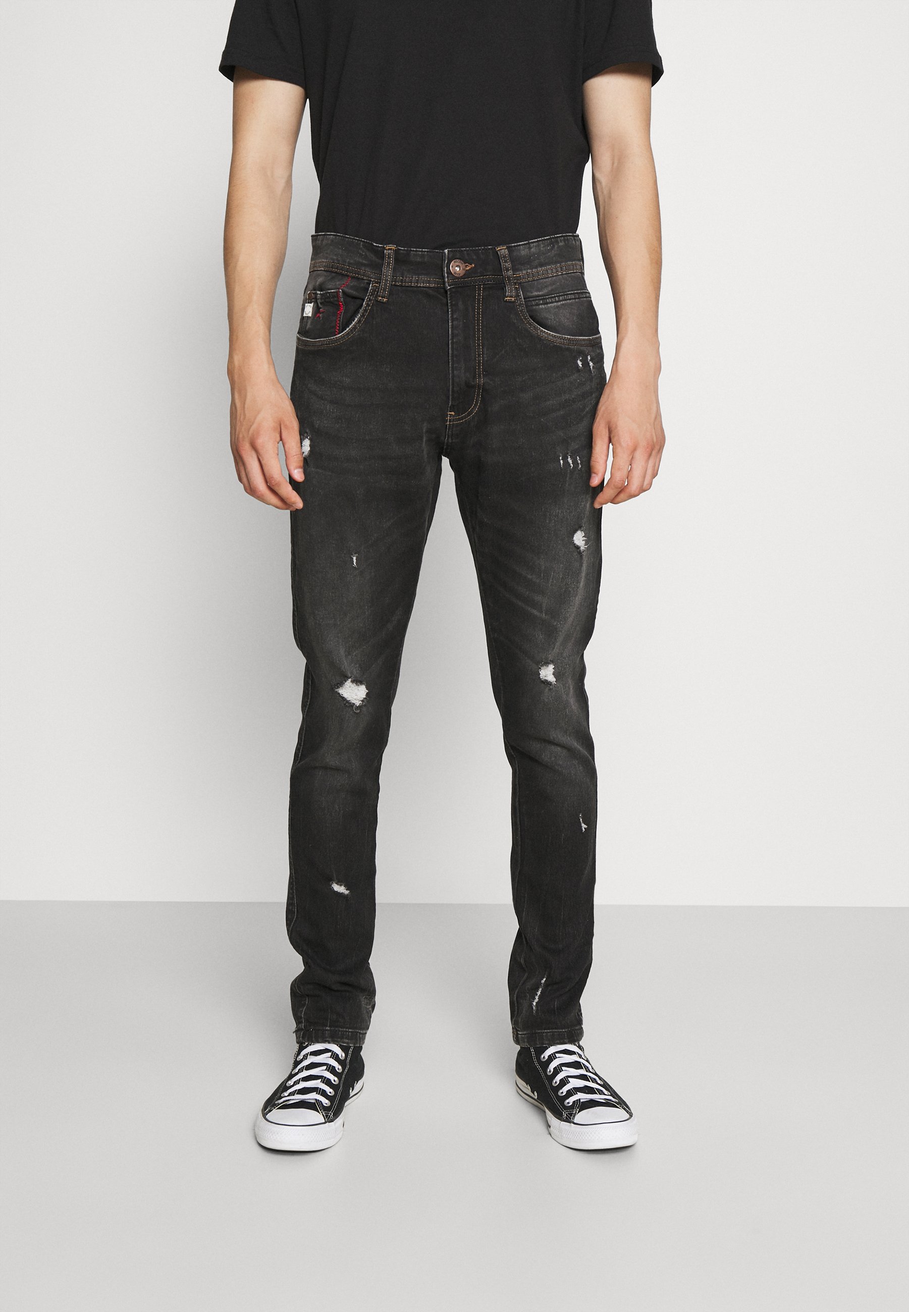INDICODE JEANS EDWARDS - Slim fit jeans - vintage black/black denim -  Zalando.ie