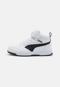 Puma - REBOUND V6 MID UNISEX - Magas szárú edzőcipők - white/black Miniatűr kép 1