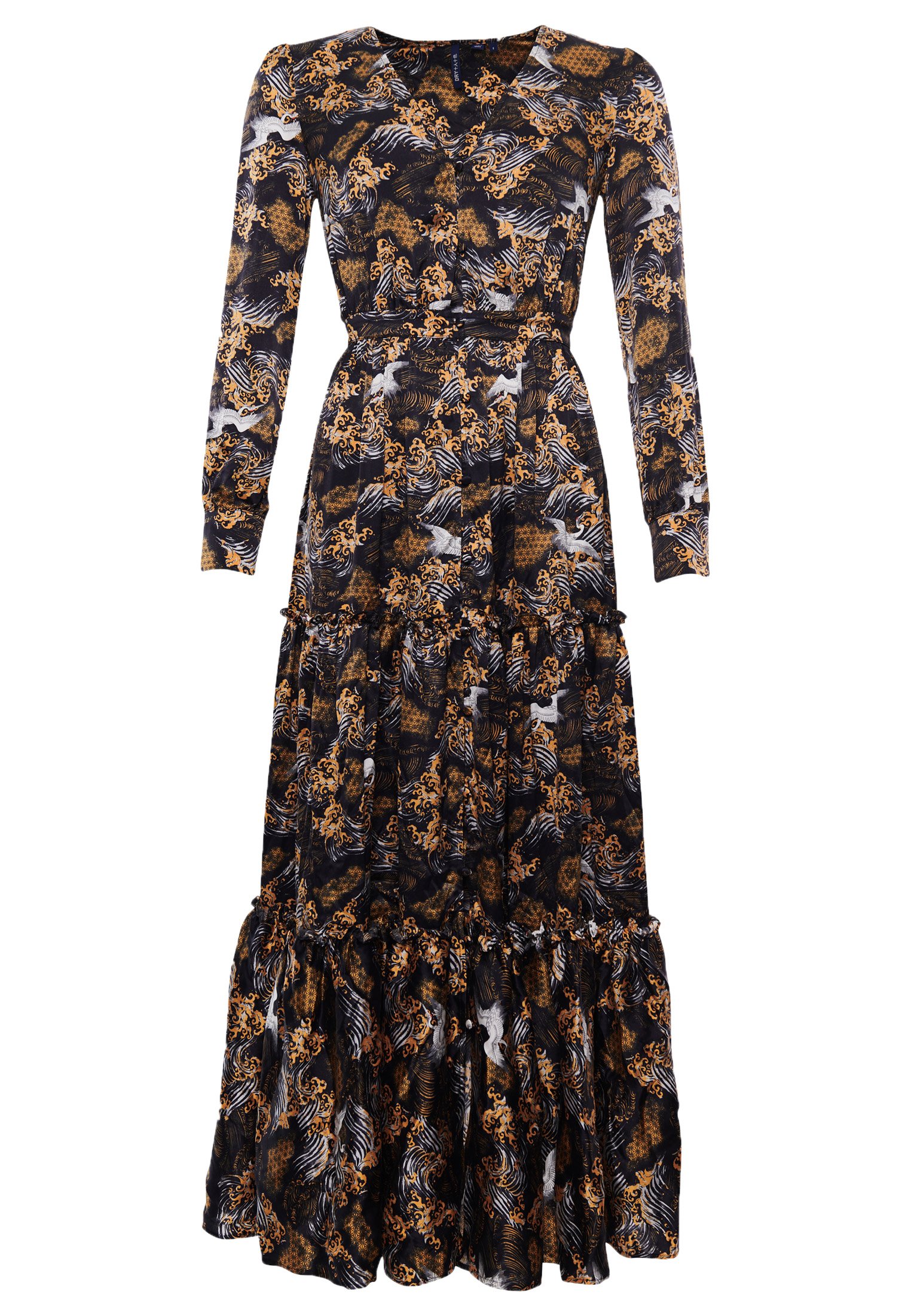 Superdry Maxi dress - wave/crane print 
