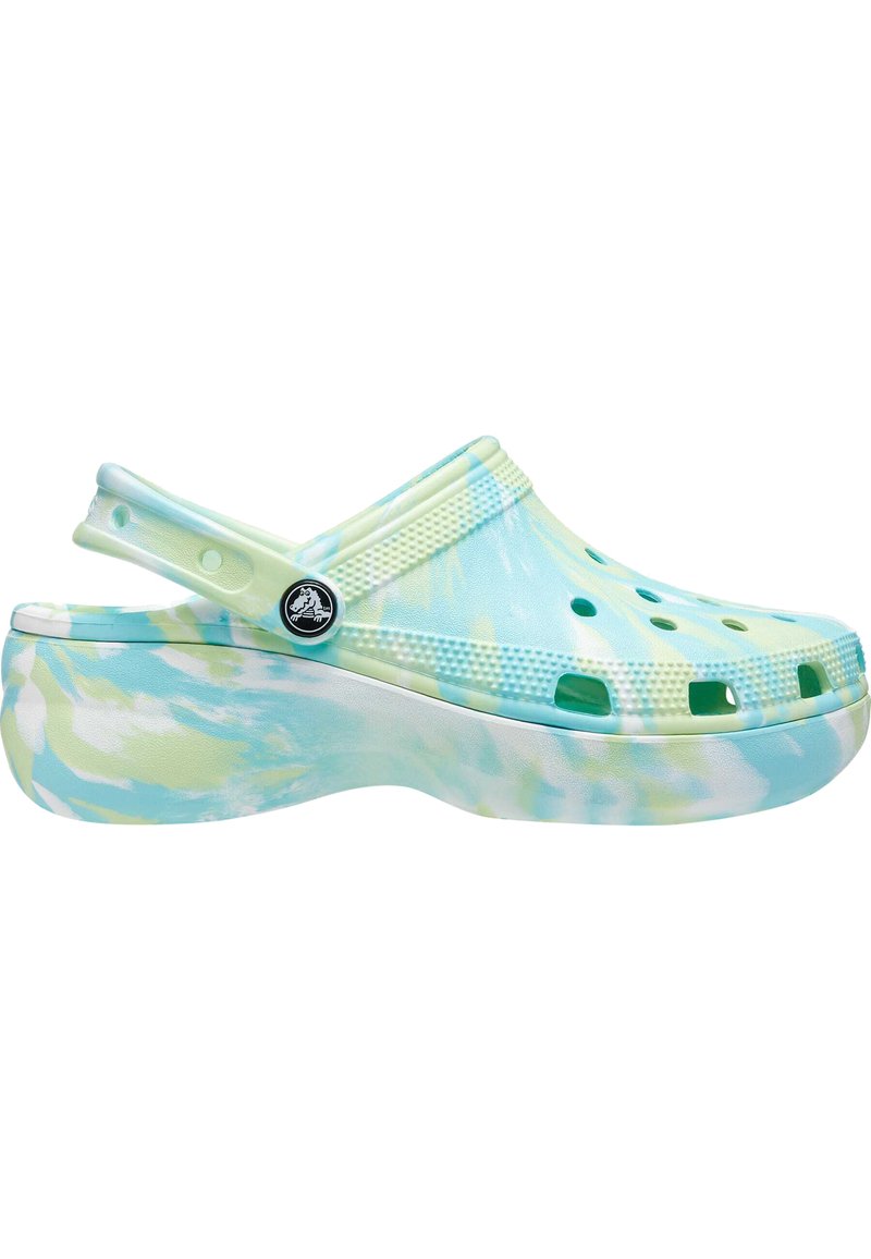 Crocs CLASSIC PLATFORM MARBLED Mules celery multi/green Zalando.co.uk