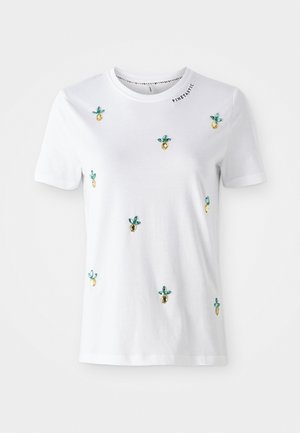 ONLKITA LIFE PINEAPPLE - T-shirt con stampa - bright white