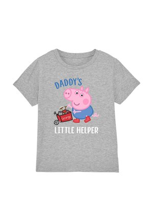 PEPPA PIG GEORGE PIG DADDYS LITTLE HELPER - Print T-shirt - light grey