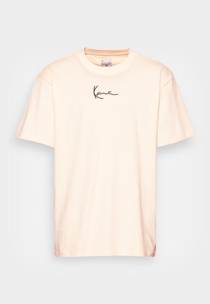 Karl Kani UNISEX SMALL SIGNATURE ESSENTIAL TEE - Navadna majica - cream