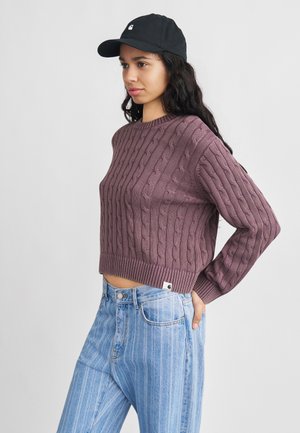 CARTER SWEATER - Pulover - cozy purple  garment dyed
