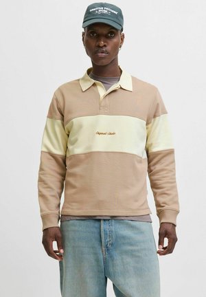 JORNORREBRO BLOCKING - Polo shirt - mocha meringue
