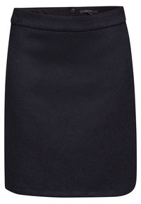 Jupe crayon noire longueur genou avec une taille ajustée et une petite fermeture boutonnée à l'arrière, fabriquée par Esprit.