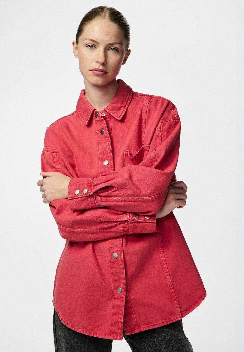 Pieces PCFRIA - Skjortebluser - high risk red/rød - Zalando.dk