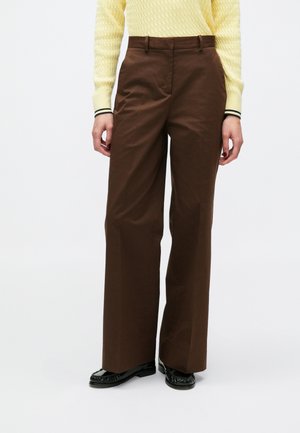 WIDE LEG PANT - Pantalones - legacy brown