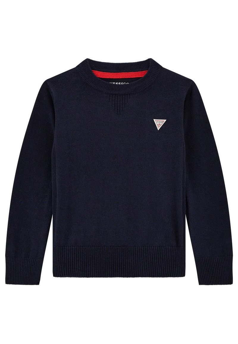 Guess ETICHETTA LOGO - Pulóver - blu