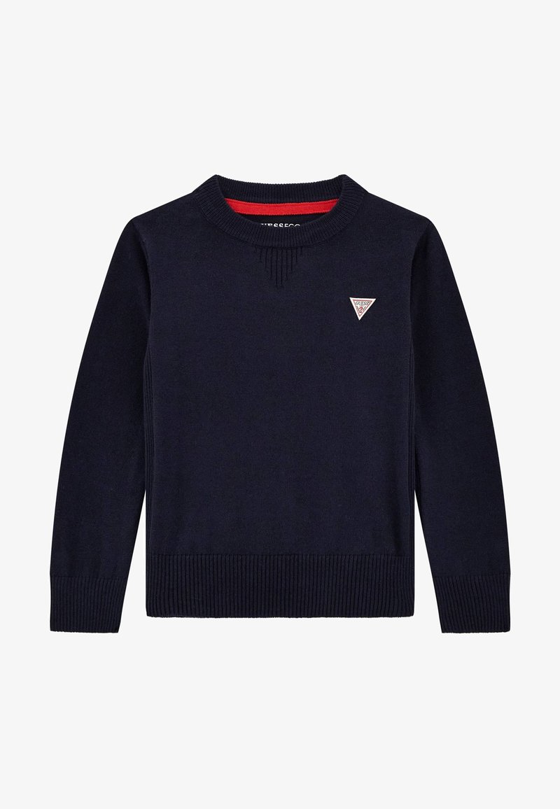 Guess ETICHETTA LOGO - Pulóver - blu