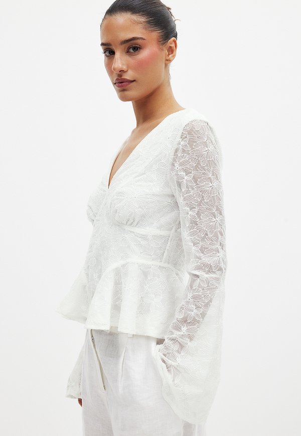 SEAM DETAIL LONG SLEEVE  - Bluse