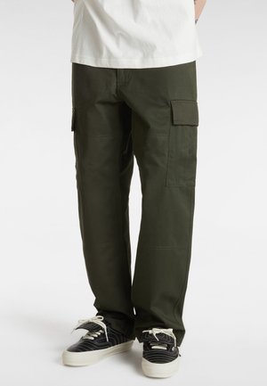 Vans SERVICE LOOSE - Cargo trousers - dark green