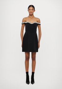ML Monique Lhuillier BLAIRE SHORT DRESS - Proginė apranga - black