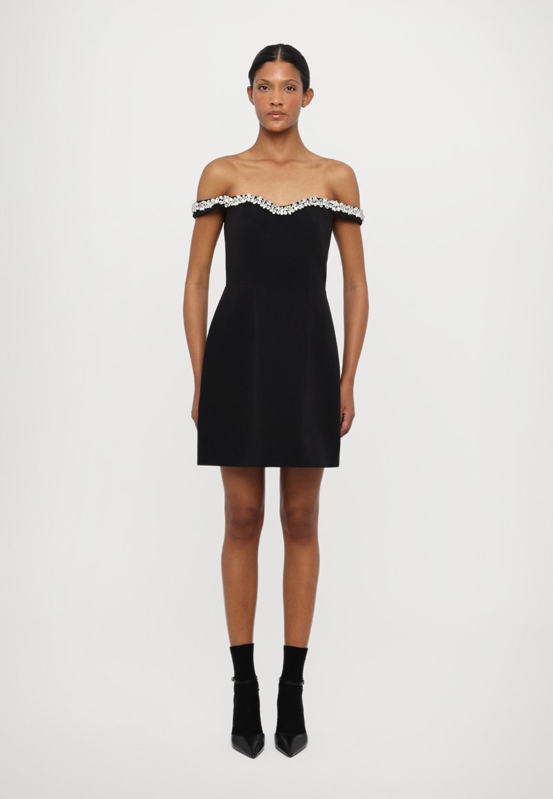 ML Monique Lhuillier BLAIRE SHORT DRESS - Proginė apranga - black