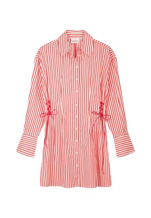 Fabienne Chapot, COLETTA RED SHIRT STRIPE DRESS - Blousejurk - cream white