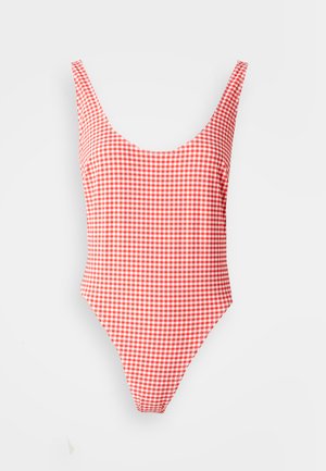 Good American, GINGHAM KHLOE ONE PIECE - Μαγιό - grenadine gingham