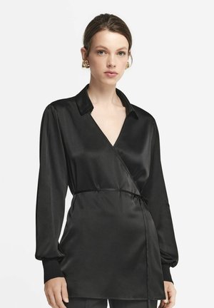 V-NECK - Badekåber - schwarz black