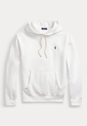 THE RL FLEECE HOODIE - Mikina s kapucňou - white