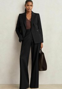 Reiss REGULAR FIT - HAISLEY DOUBLE BREASTED PETITE - Blazer - black