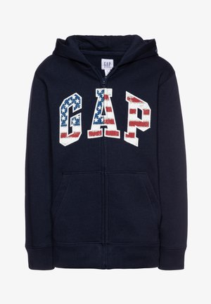BOY NEW AMERICANA LOGO HOOD - Felpa con zip - blue galaxy