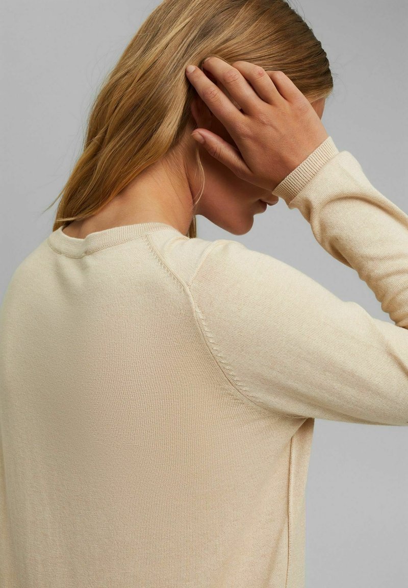 Damen Strickjacken | edc by Esprit COO Strickpullover beige - BI36532 Damen Strickjacken | edc by Esprit COO Strickpullover beige - BI36532