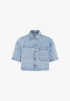 Chemisier - blue denim/pink flower emb
