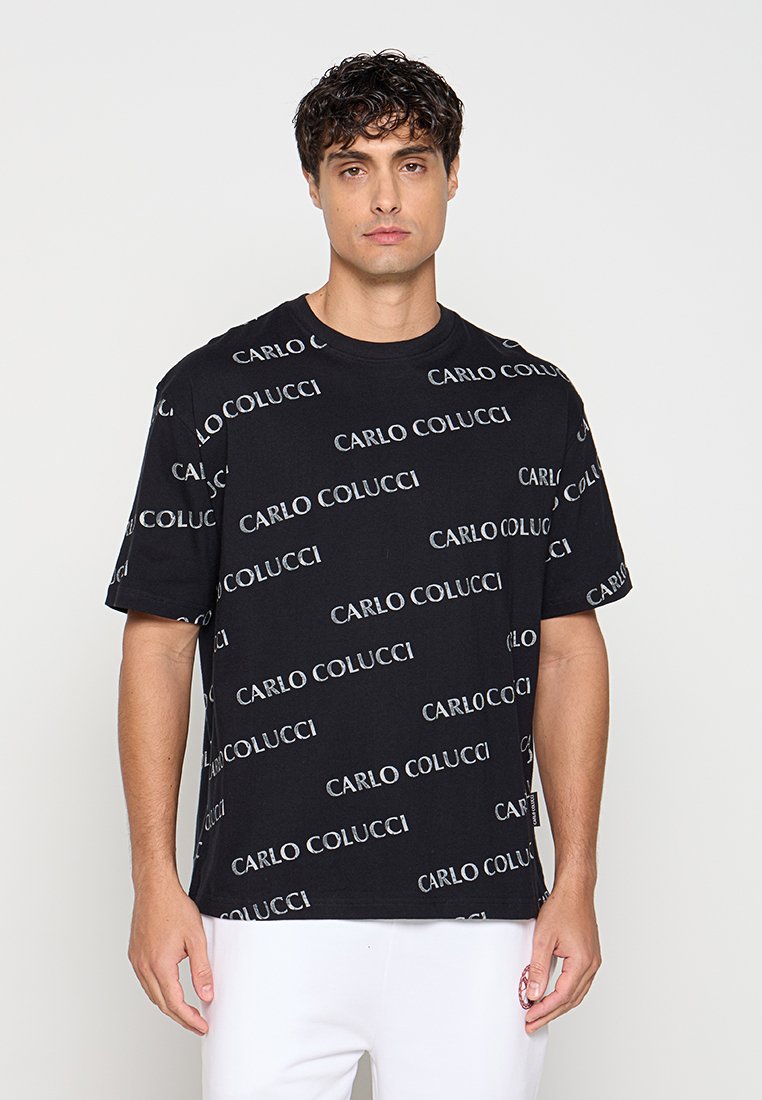 carlo colucci T-shirt print zwart