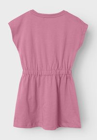 Name it 2ER-SET MIDI KURZAM RUNDHALS - Jerseykleid - weiß-rosa