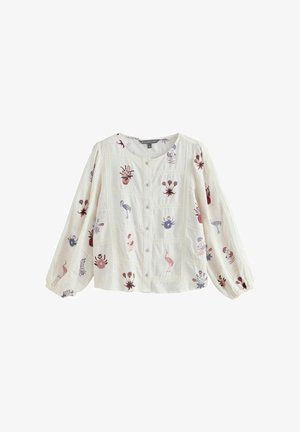 Next, Bluse - ecru patchwork