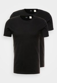 CREW NECK 2 PACK - Basic póló - black