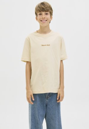 Jack & Jones Junior, JORNORREBRO - T-paita - antique white
