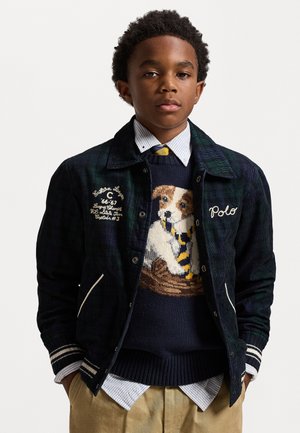 PLAID CORDUROY JACKET - Light jacket - navy/pine