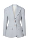 ELLA TAILORED PEPLUM - Blazer - light grey