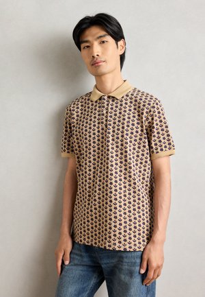 Scotch & Soda MICRO ALLOVER PRINT REGULAR FIT - Polo shirt - tannin