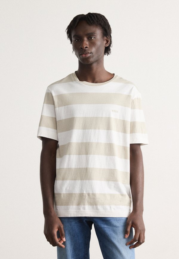 TALESSTRIPE - Print T-shirt - light beige