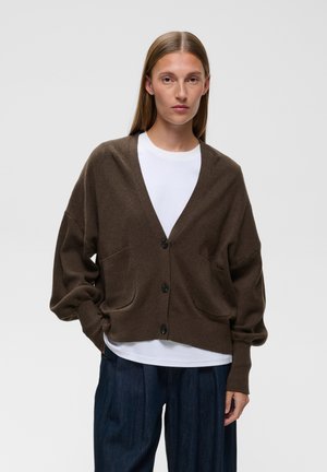 InWear, INWEAR TENLEYIW INO-SHAPE CARDIGAN - Gilet - chocolate brown melange