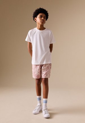 Next, Šortky - leaf print pink