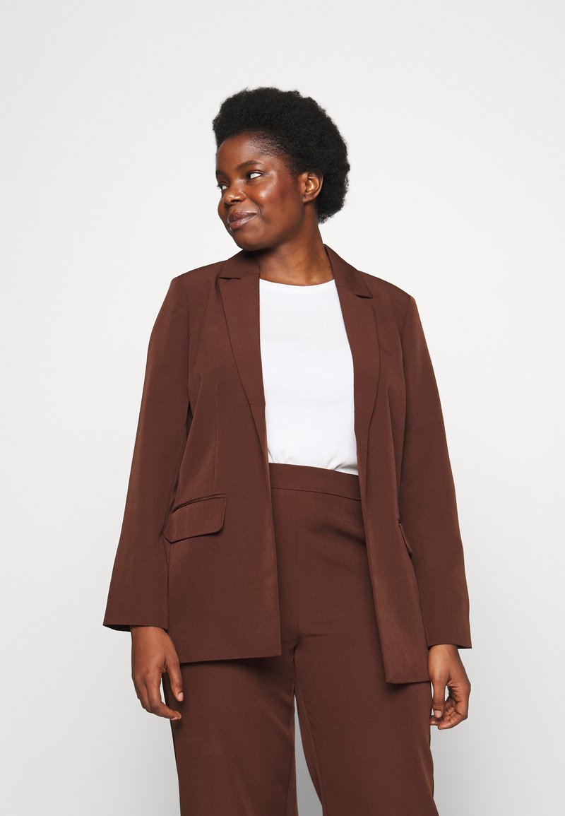 Pieces - Pcblossom Sl Blazer Vest - 4917044 Coffee Quartz