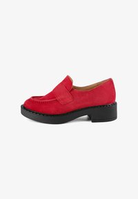 Unselected, red
