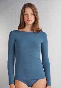 Intimissimi MANICA LUNGA SCOLLO A BARCHETTA - Top s dlouhým rukávem - blue