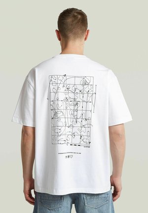 G-STAR BACK GRAPHIC RELAXED T-SHIRT - T-shirt imprimé - white