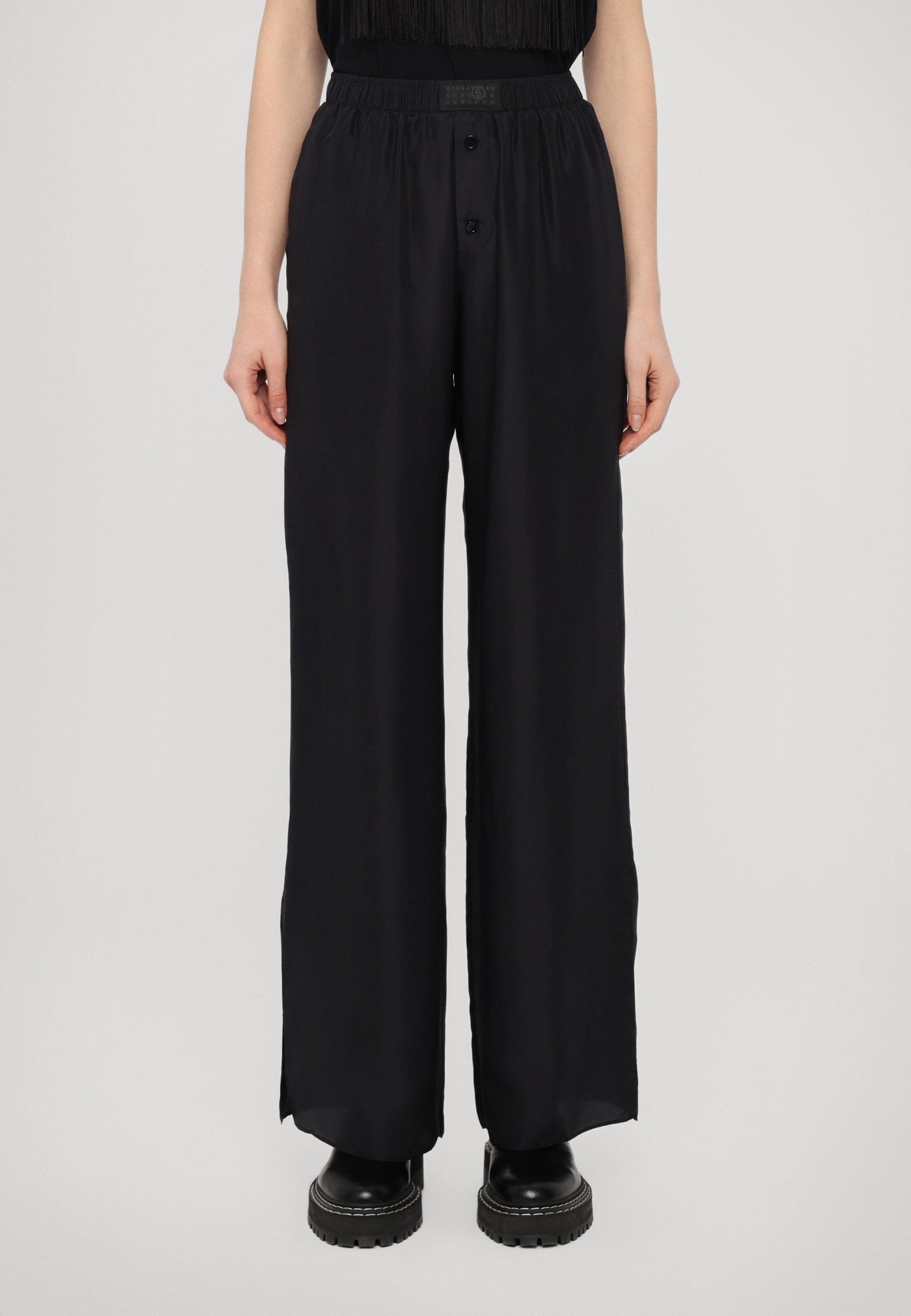 MM6 Maison Margiela PANTS - Trousers - black - Zalando.co.uk