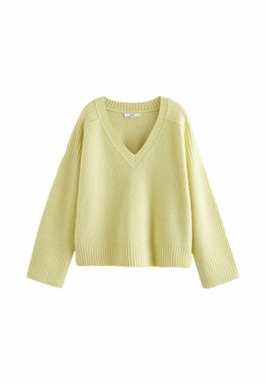 SOFT TOUCH V-NECK - Neule - yellow rustic
