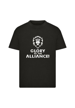 WORLD OF WARCRAFT ALLIANCE GLORY BACK - Print T-shirt - schwarz