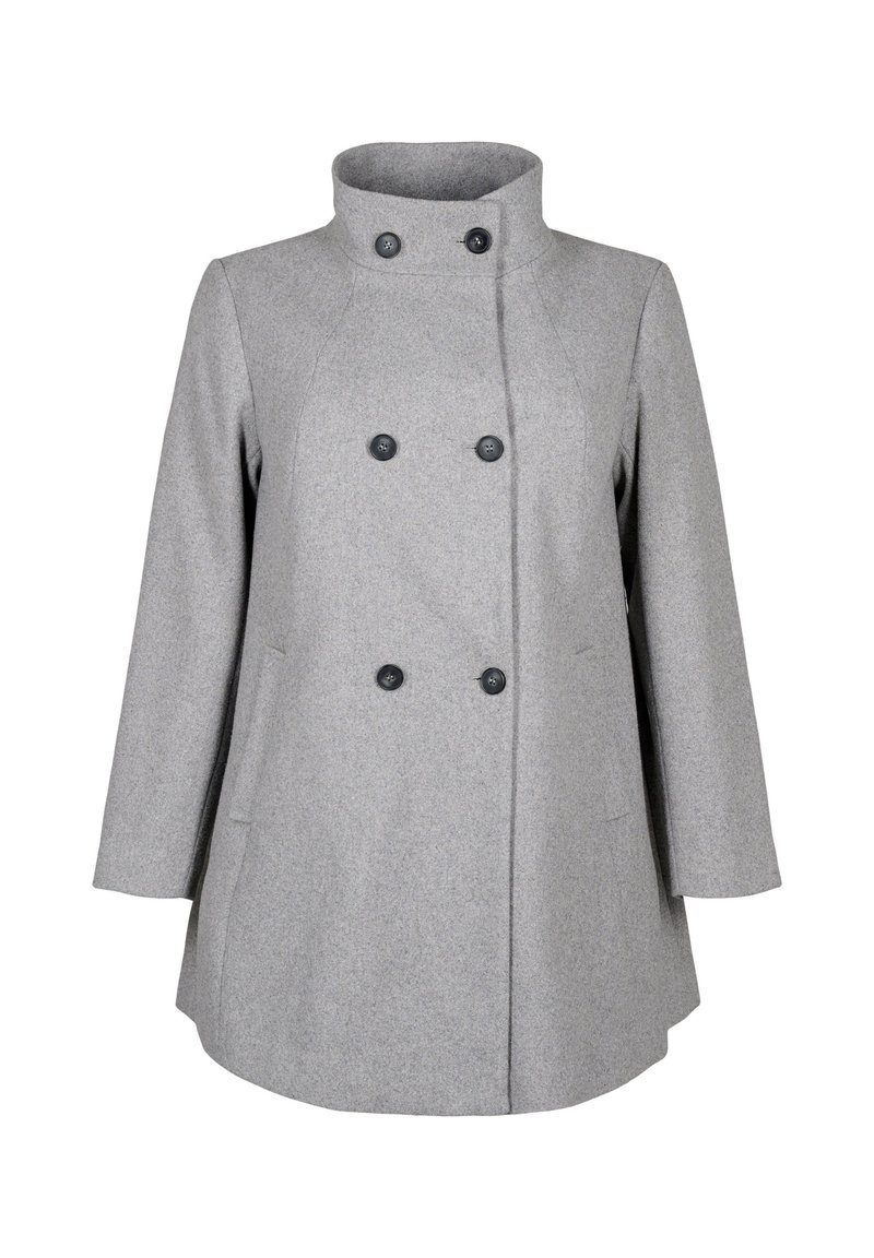 Zizzi Īss mētelis - light grey melange
