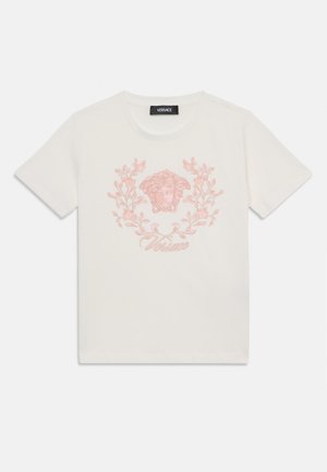 Versace MEDUSA CREST PRINT UNISEX - Print T-shirt - white/multicolor